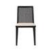 Cane Dining Chair - Oyster Linen/Black Frame - Decoronto