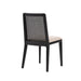 Cane Dining Chair - Oyster Linen/Black Frame - Decoronto