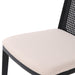 Cane Dining Chair - Oyster Linen/Black Frame - Decoronto