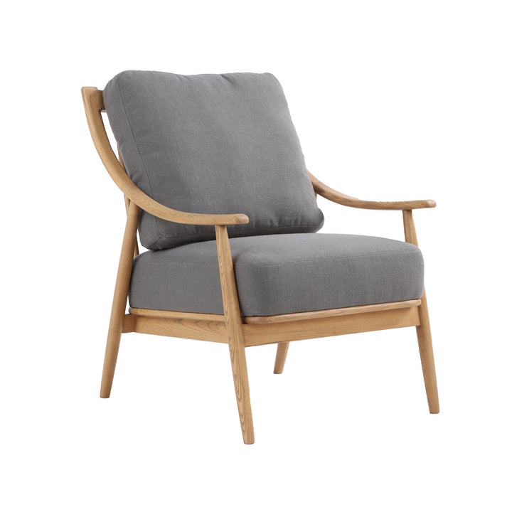 Kinsley Club Chair - Light Linen Cushions / Natural Frame - Decoronto