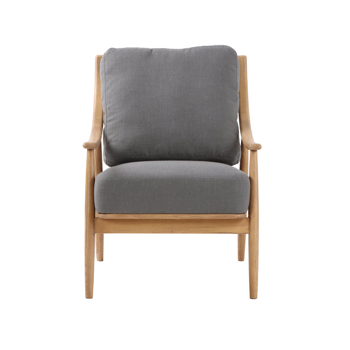 Kinsley Club Chair - Light Linen Cushions / Natural Frame - Decoronto