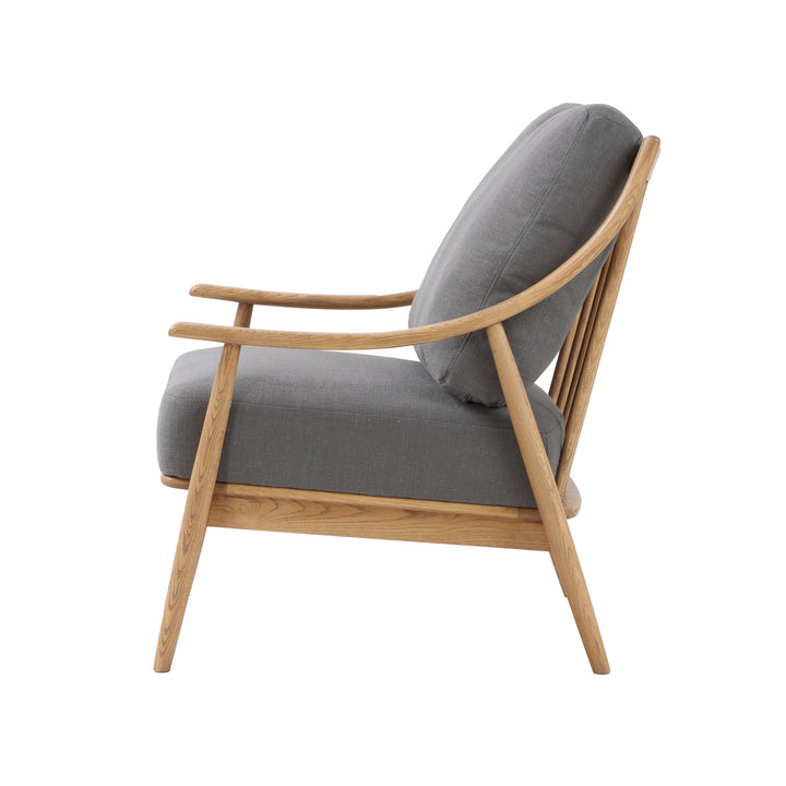 Kinsley Club Chair - Light Linen Cushions / Natural Frame - Decoronto