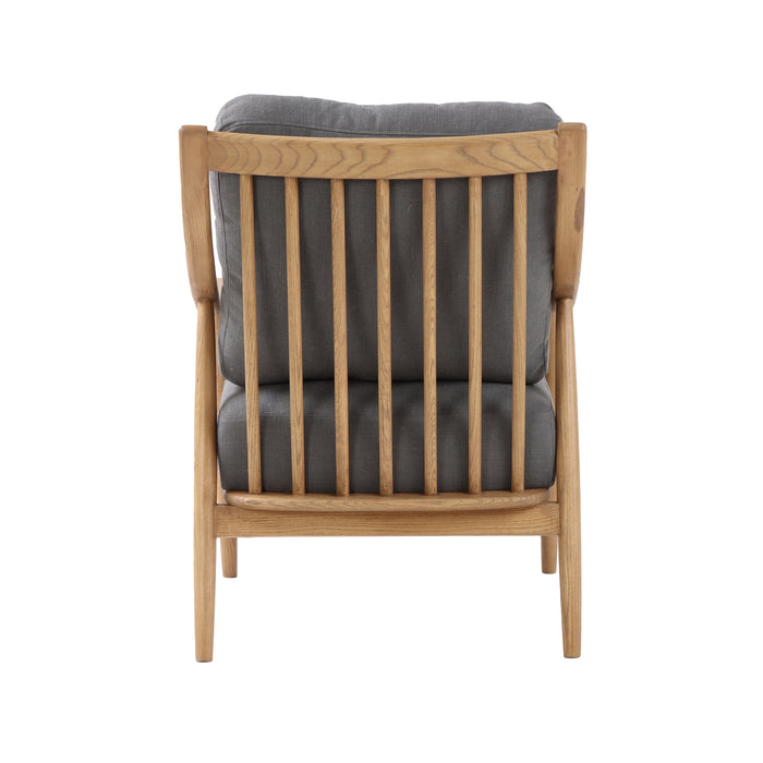 Kinsley Club Chair - Stormy Grey/Natural Frame - Decoronto