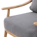 Kinsley Club Chair - Stormy Grey/Natural Frame - Decoronto