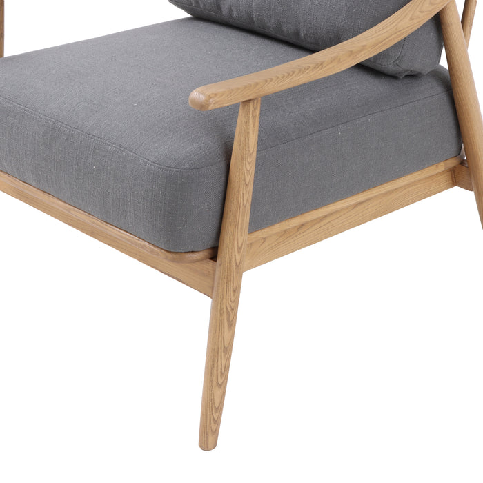 Kinsley Club Chair - Stormy Grey/Natural Frame - Decoronto