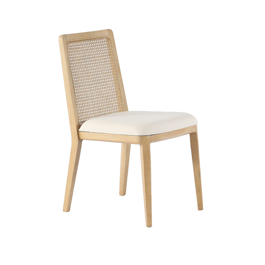 Cane Dining Chair - Oyster Linen/Natural Frame - Decoronto