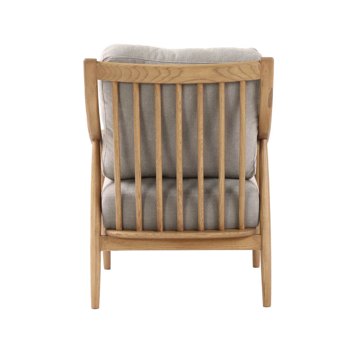 Kinsley Club Chair - Light Linen Cushions / Natural Frame - Decoronto