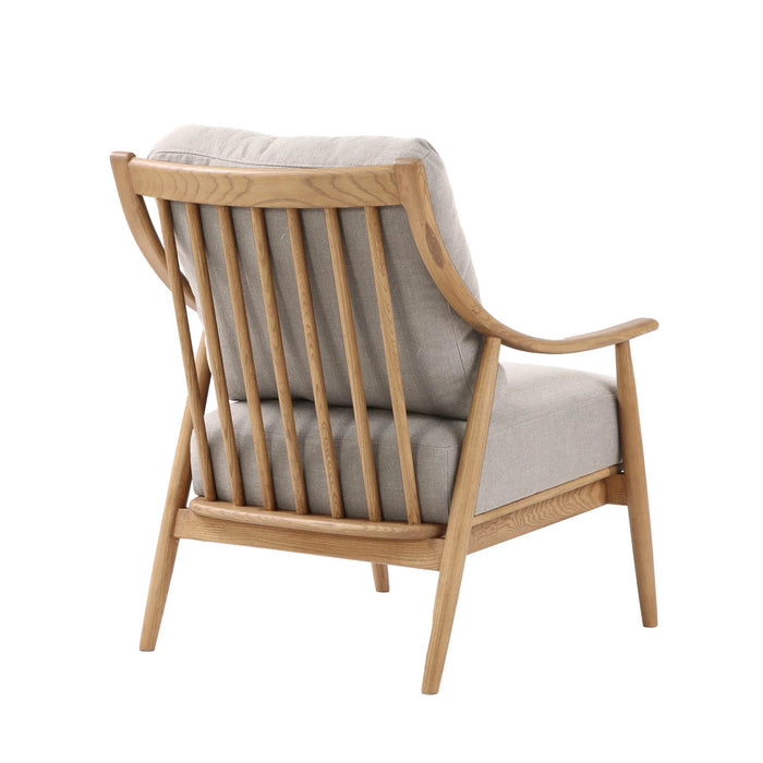 Kinsley Club Chair - Light Linen Cushions / Natural Frame - Decoronto