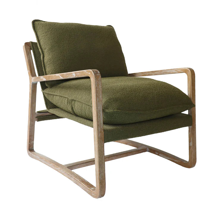 Huntington Club Chair - Moss Boucle - Decoronto