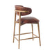 Milo Counter Stool - Tobacco Leather - Decoronto