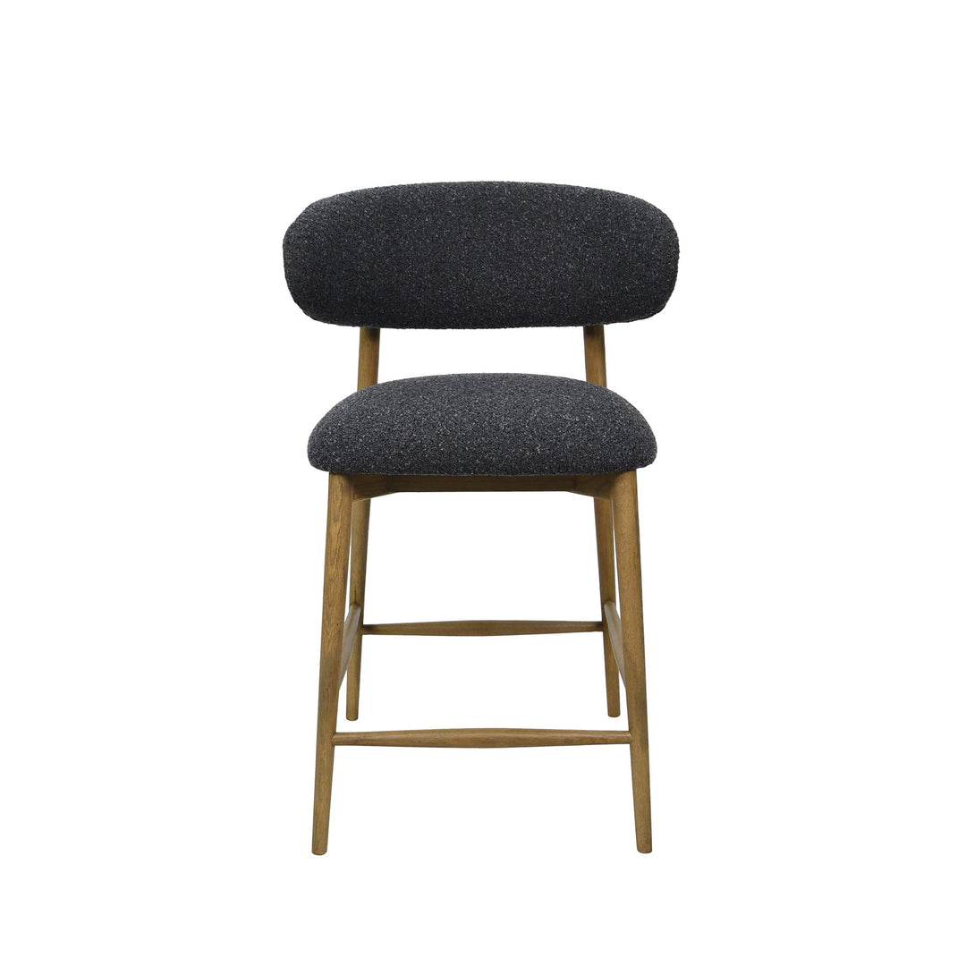 Wren counter stool Cloud Storm fabric solid oak frame limited edition Canada