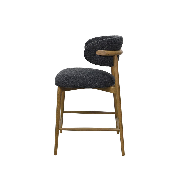 Wren counter stool clean tailored profile 37.8 inch height oak frame