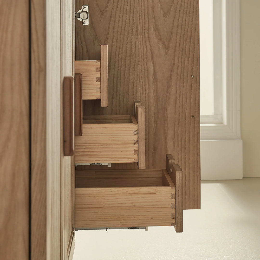 Elora 54″ Bathroom Vanity with Quartz Top - Oak - Decoronto