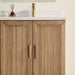 Allure - 60" Antique Oak,Double Sink, White Quartz Countertop - Decoronto