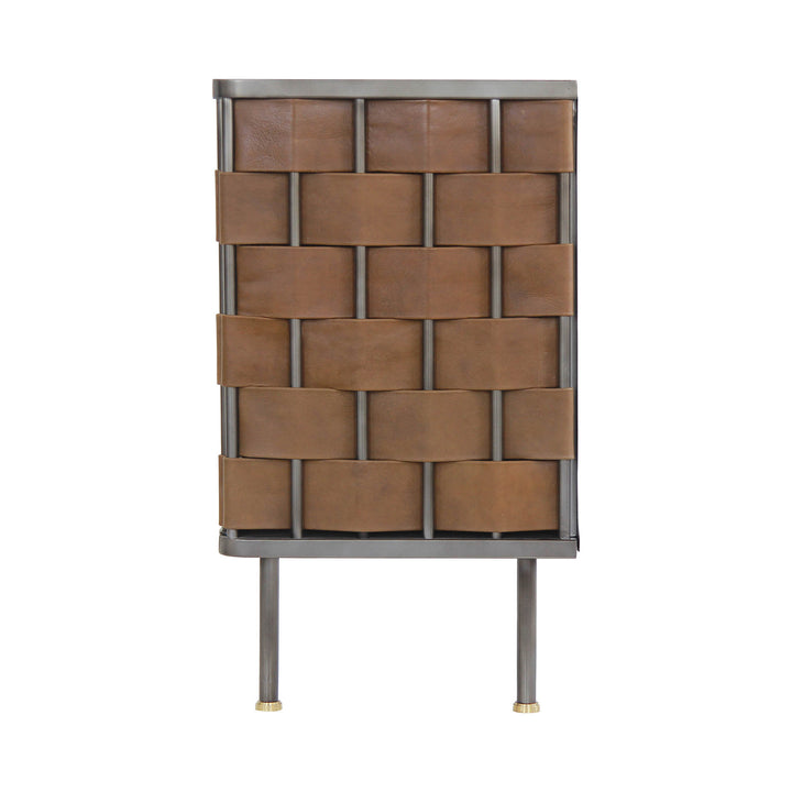 Bishop Sideboard - Brown Leather - Decoronto