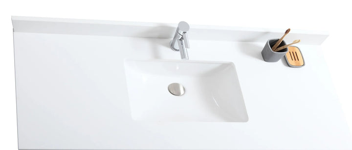Elora 54″ Bathroom Vanity with Quartz Top - Oak - Decoronto