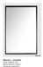 Colmar- 24" x 35" Black Metal Frame Mirror - Decoronto