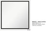 Onyx- 36" x 36" Black Metal Frame Mirror - Decoronto